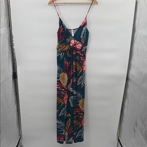 Bee Unique Floral Maxi Dress with Spaghetti Straps